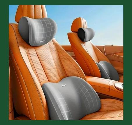وسادة دعم الرقبة الفاخرة للسيارة – راحة فورية أثناء القيادة!
