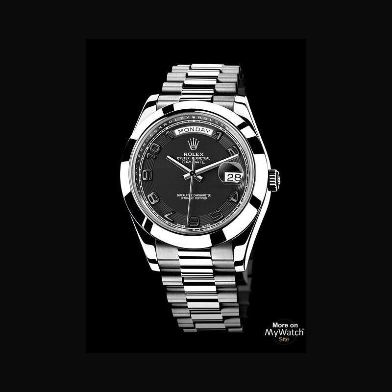 Rolex Oyster Perpetual Day-Date II Platine Noir