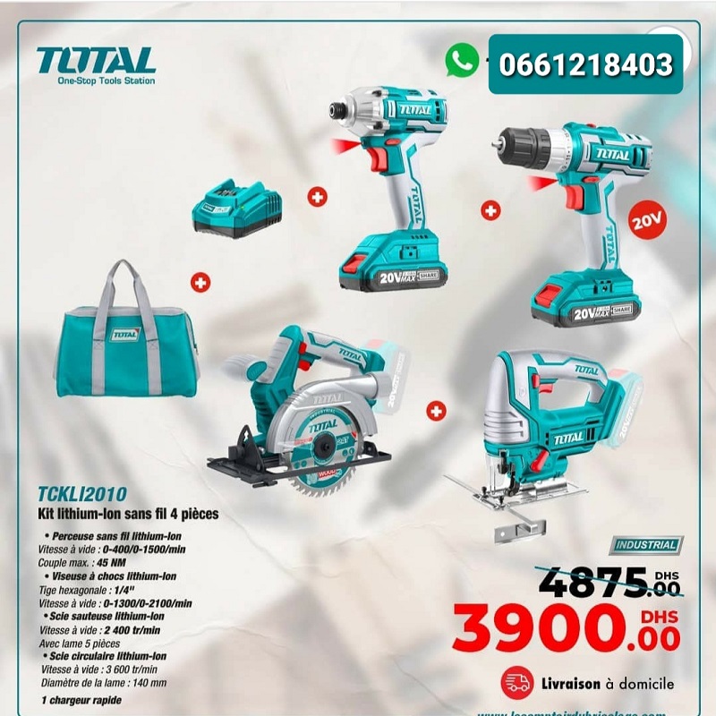 Total tools combo online kits