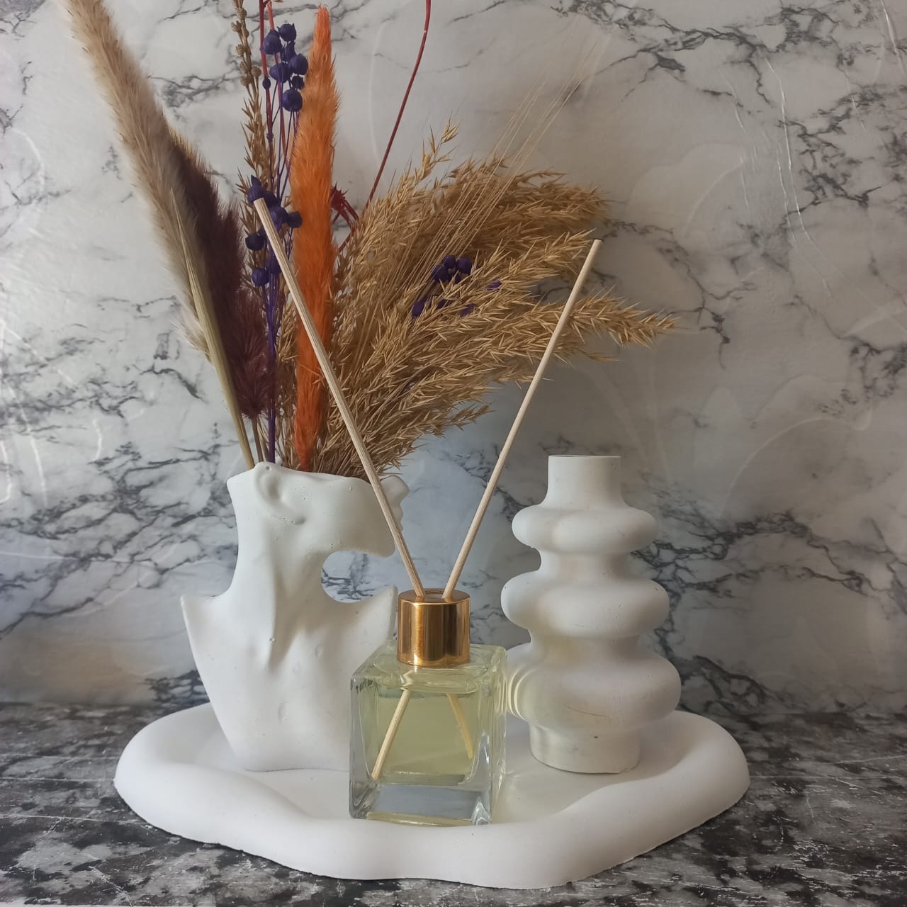 Pack vase statue et vase tourbillon