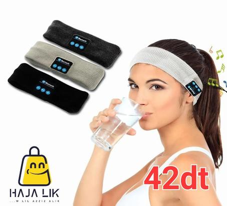 سماعات بلوتوث على شكل ربطة رأس مريحة - Bluetooth Sport Bandana pour les sportives - Wireless Bluetooth headband