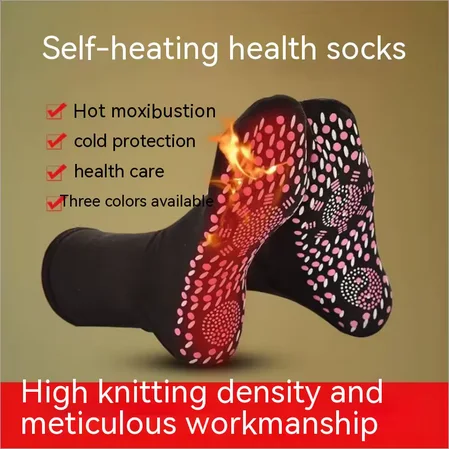 Tourmaline thermal socks ( Black )