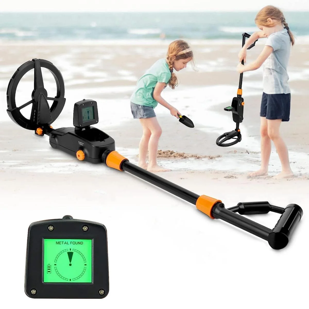 MD1008A Underground Metal Detector - High Accuracy Waterproof Gold Detector with LCD Display, Adjustable Sensitivity & Depth Indication, Lightweight Design for Adults & Kids, Treasure Hunting