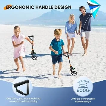 MD1008A Underground Metal Detector - High Accuracy Waterproof Gold Detector with LCD Display, Adjustable Sensitivity & Depth Indication, Lightweight Design for Adults & Kids, Treasure Hunting