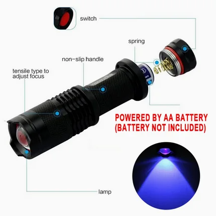 مصباح الأشعة فوق البنفسجية للكشف عن العقارب والثعابين