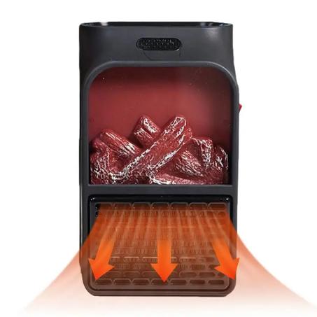 مدفأة كهربائية صغيرة محمولة بقدرة 900 واط مع جهاز تحكم عن بُعد