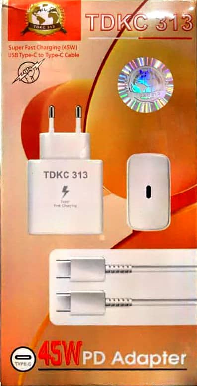 TDKC 313 – Chargeur mural PD 3.0 | 45W | USB-C + Câble N20