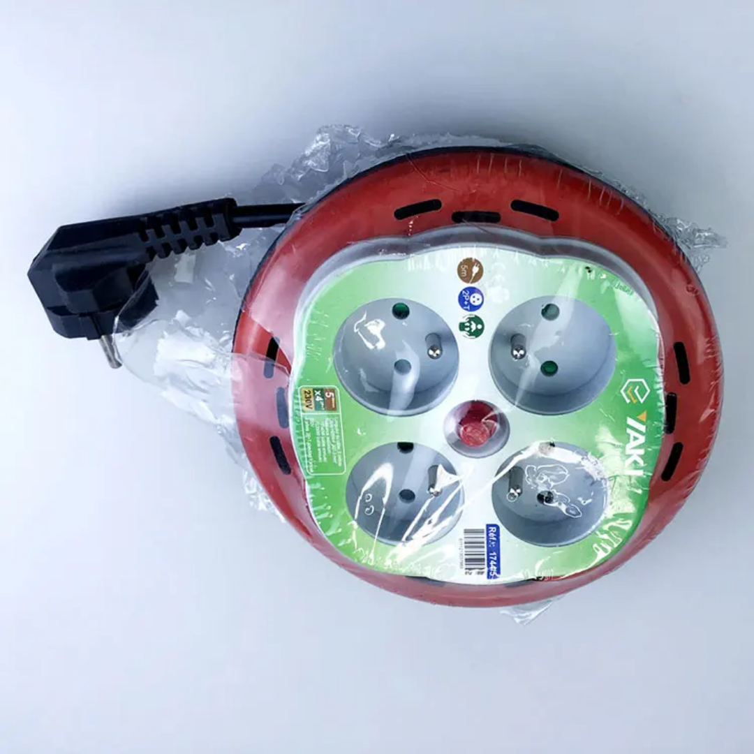 Ingelec JIGO OT-5400K – Multiprise circulaire 3500W | 3 USB | 230V | Sécurité CE