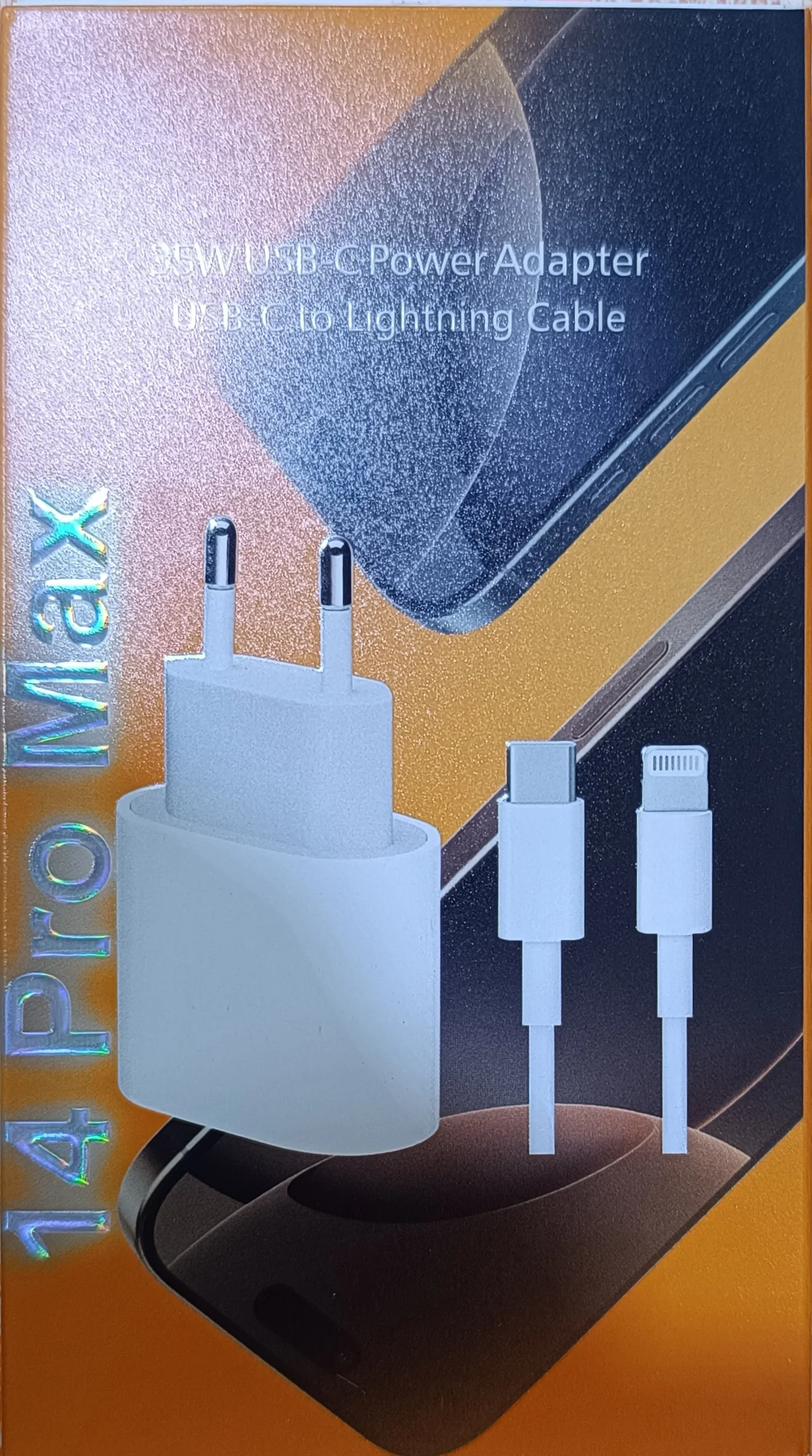 Kit de charge rapide – 25W USB-C + câble Lightning | Compatible iPhone 14 Pro Max