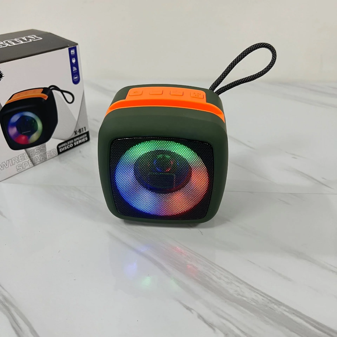 X-111 – Mini Enceinte Bluetooth Disco | LED | USB | TF | Ultra portable