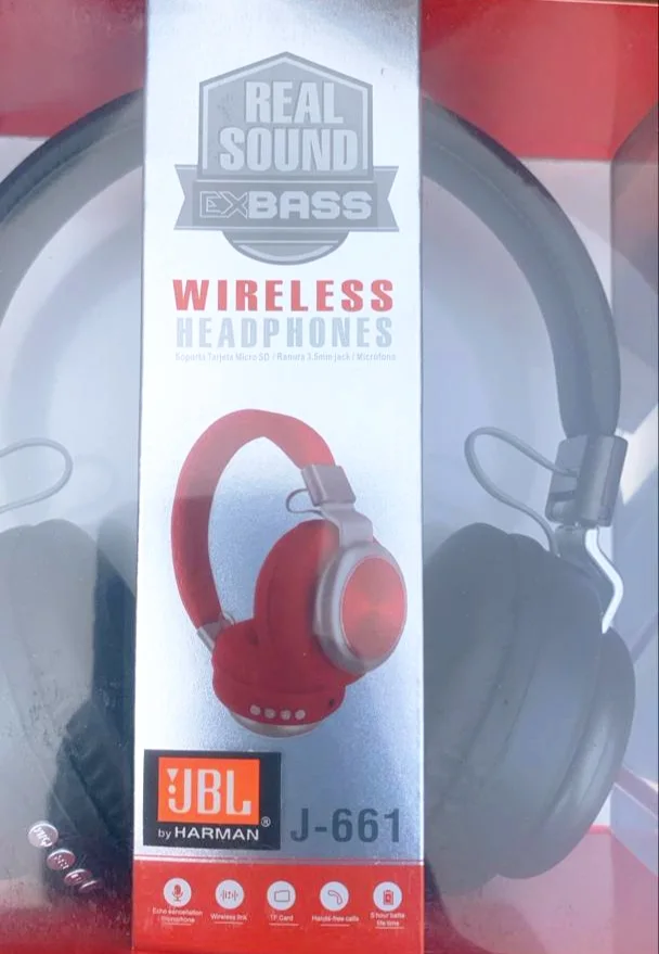 JBL J-661 – Casque stéréo sans fil | EXBASS | Micro SD | Jack 3.5mm | 8h autonomie