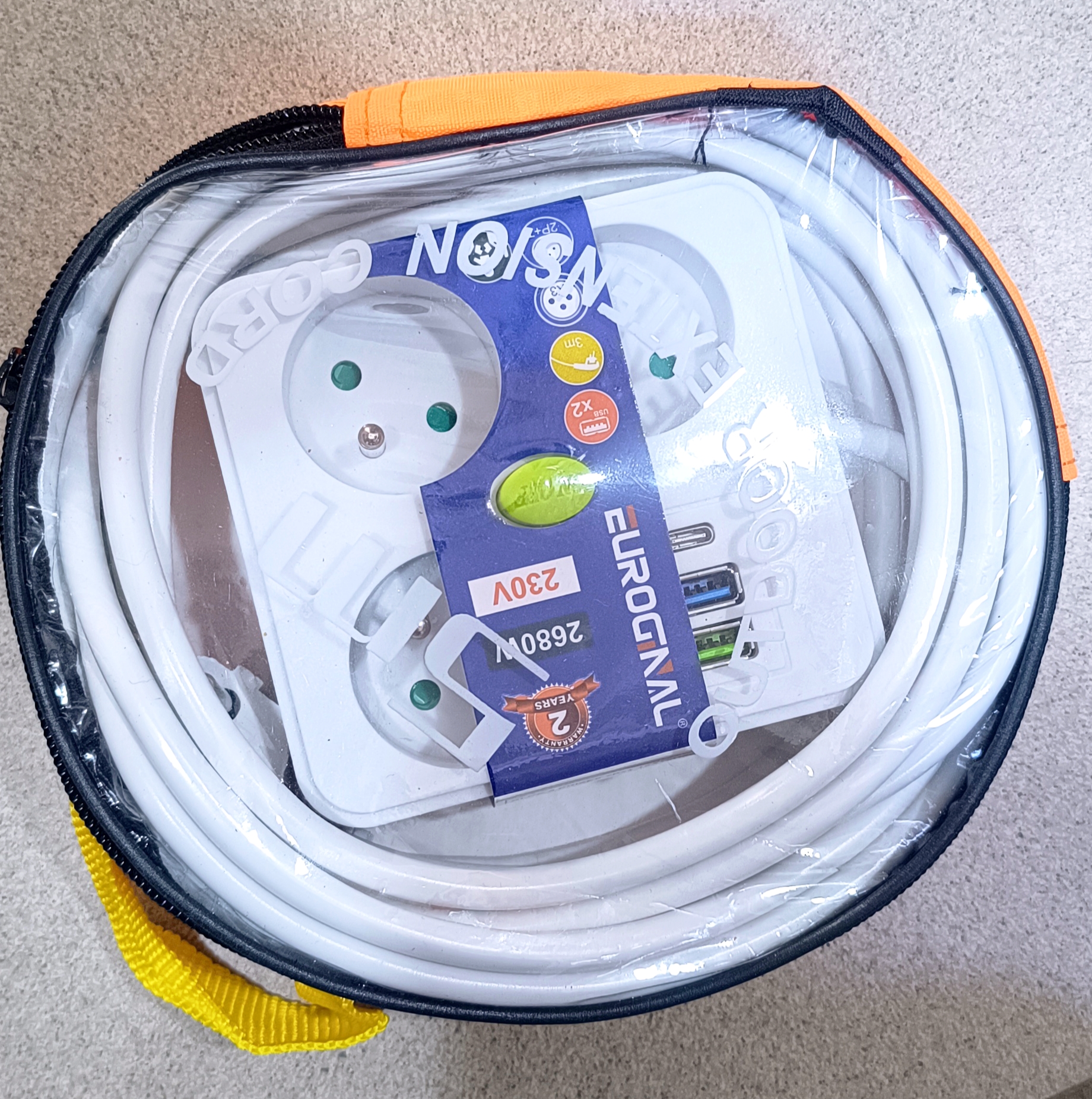 EUROGNAL – Multiprise circulaire 2680W | 230V | USB