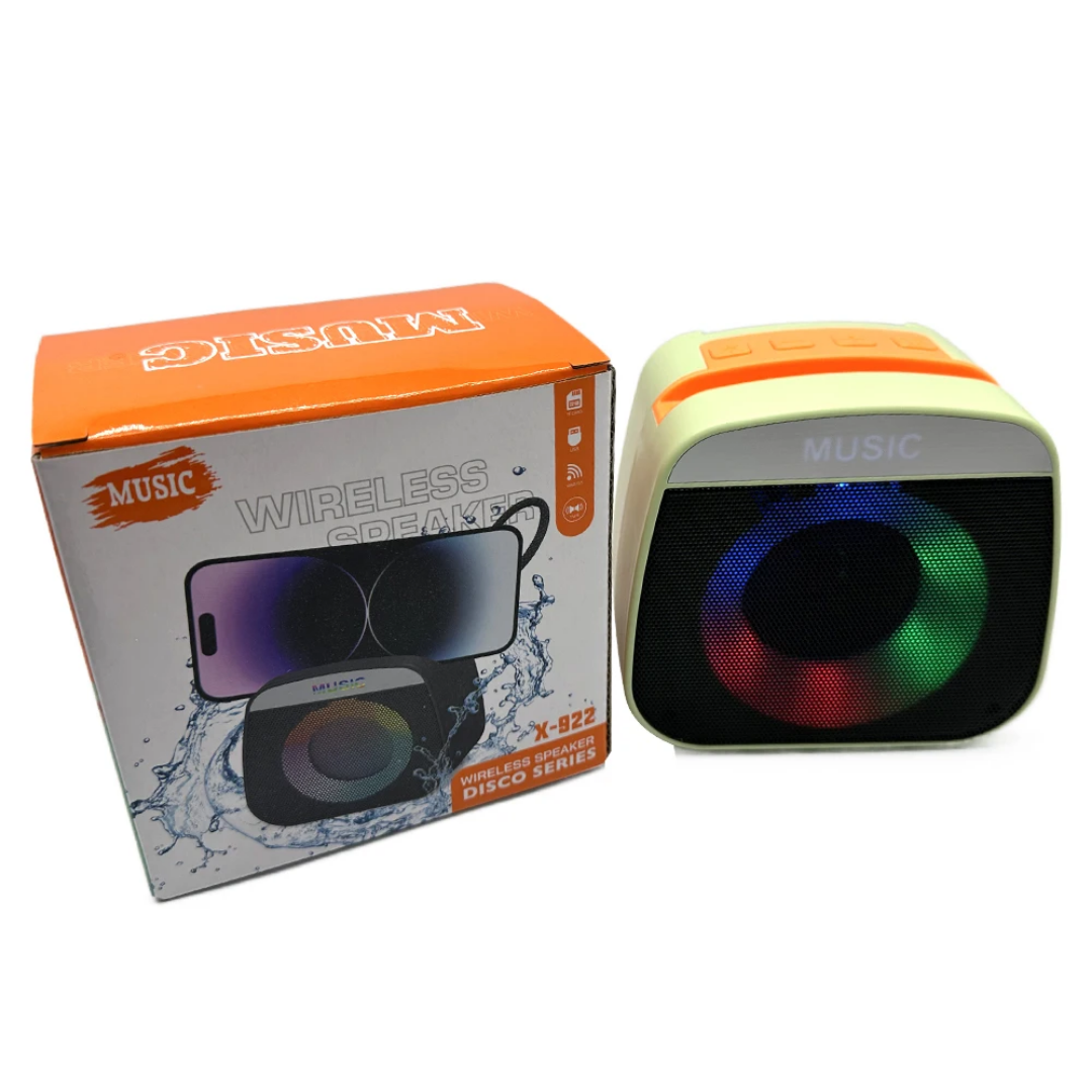🔊 X-922 – Enceinte Bluetooth Disco Series | TWS | USB | TF Card | Effets lumineux