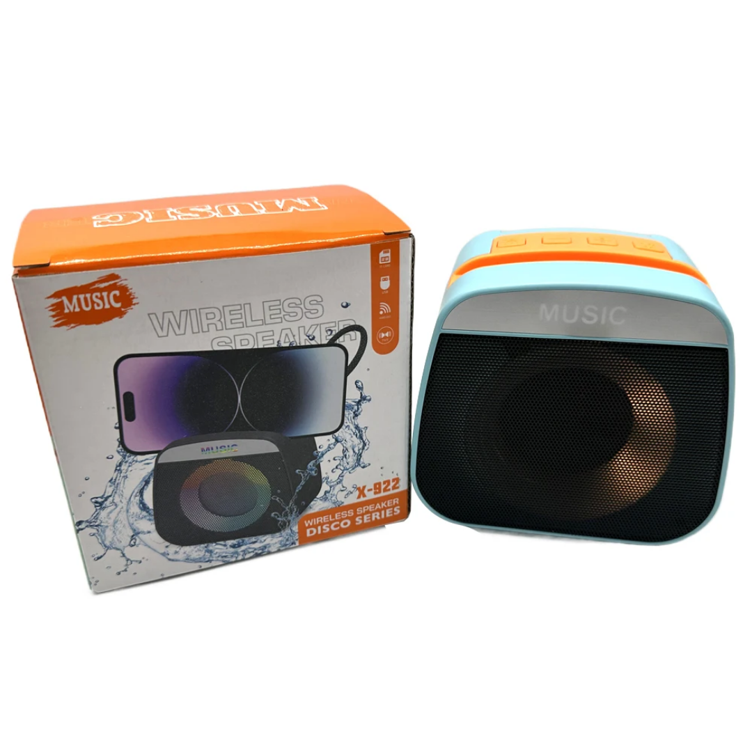 🔊 X-922 – Enceinte Bluetooth Disco Series | TWS | USB | TF Card | Effets lumineux