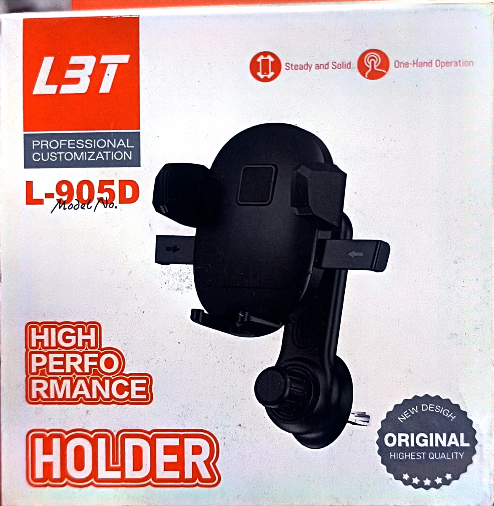 L3T L-905D – Support téléphone universel | Design robuste | Utilisation à une main