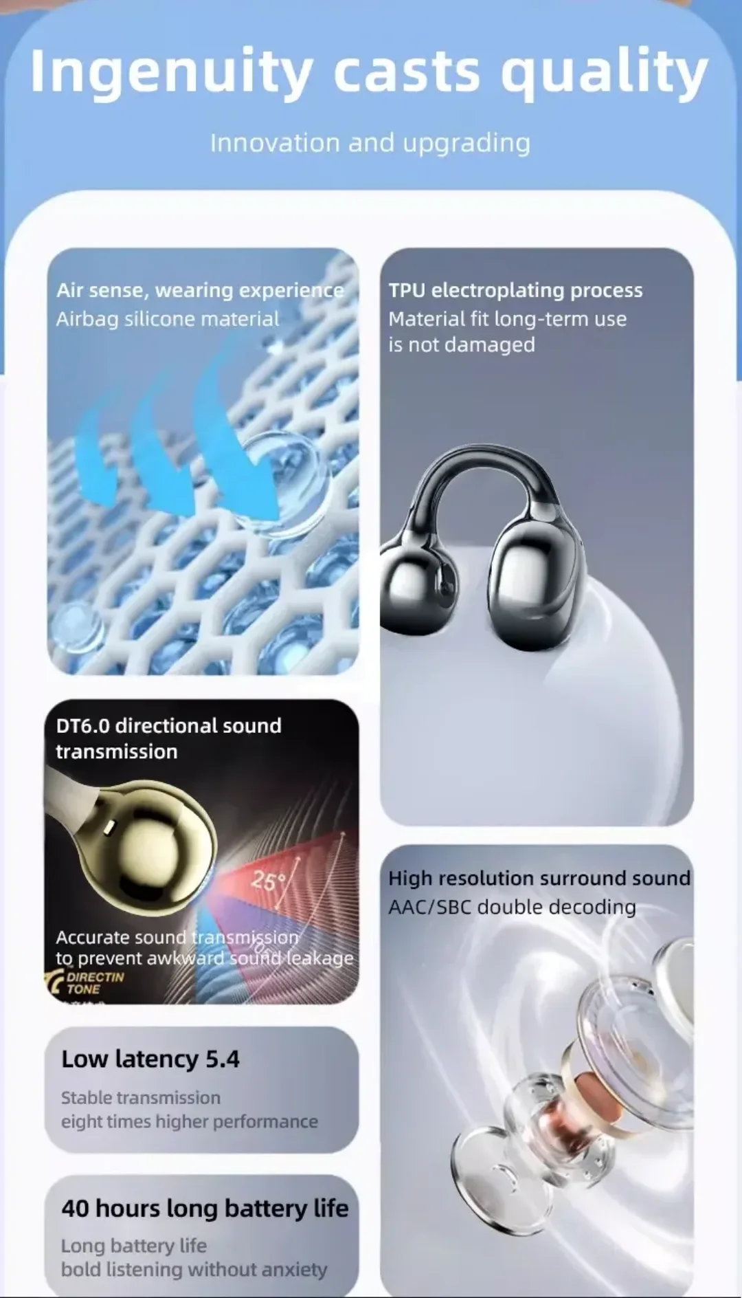 LGE-005 – Écouteurs Sans Fil HIFI BASS SOUND