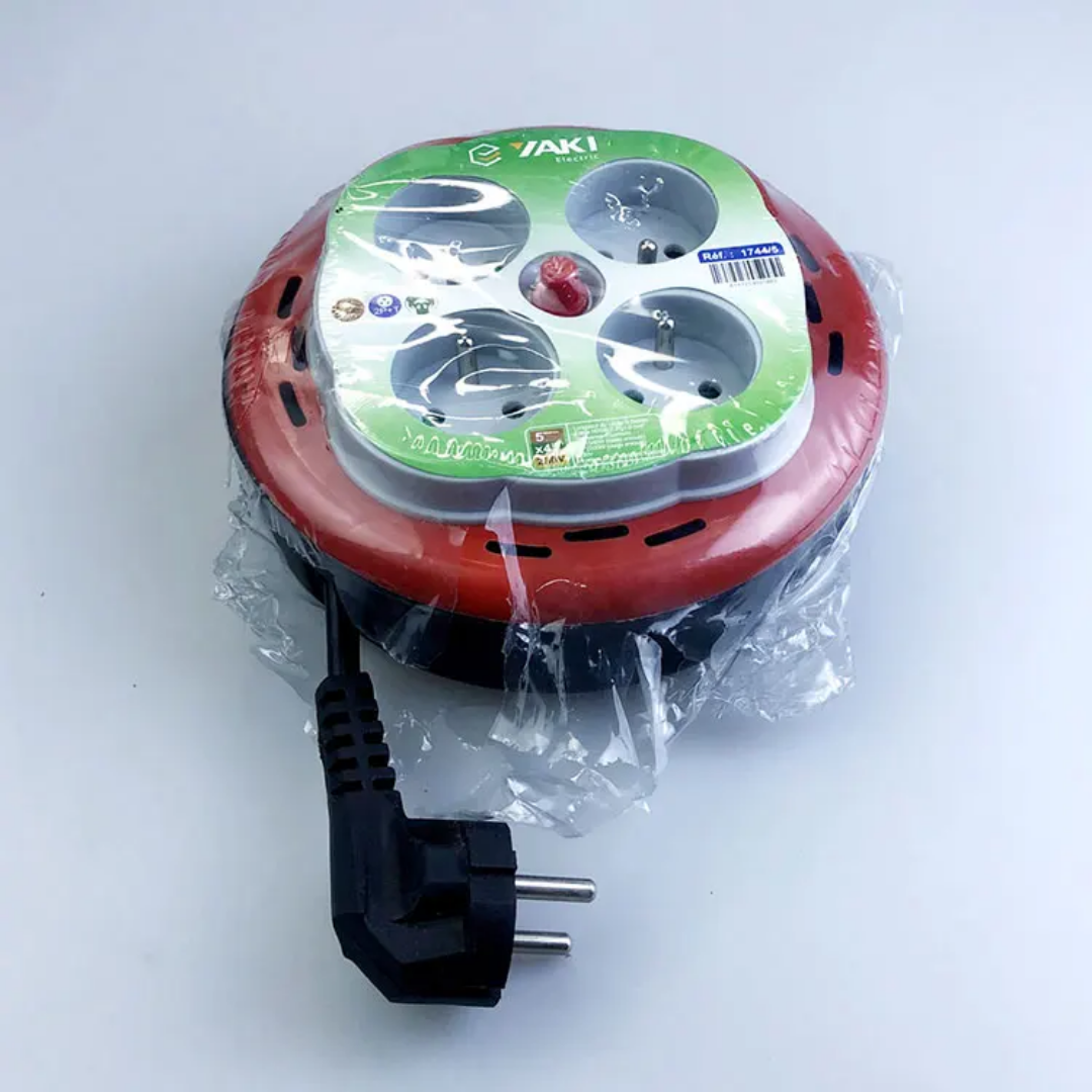 Ingelec JIGO OT-5400K – Multiprise circulaire 3500W | 3 USB | 230V | Sécurité CE