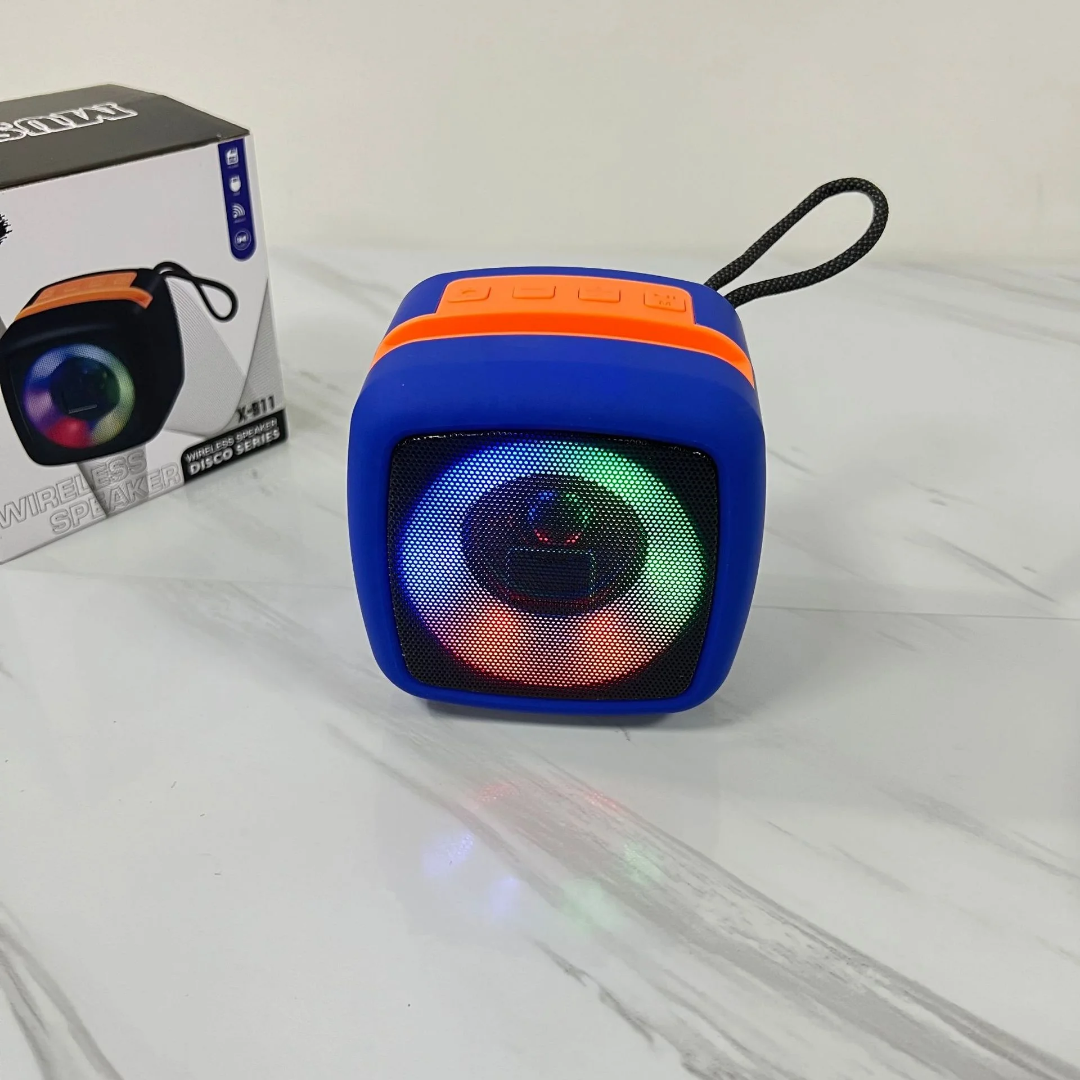 X-111 – Mini Enceinte Bluetooth Disco | LED | USB | TF | Ultra portable