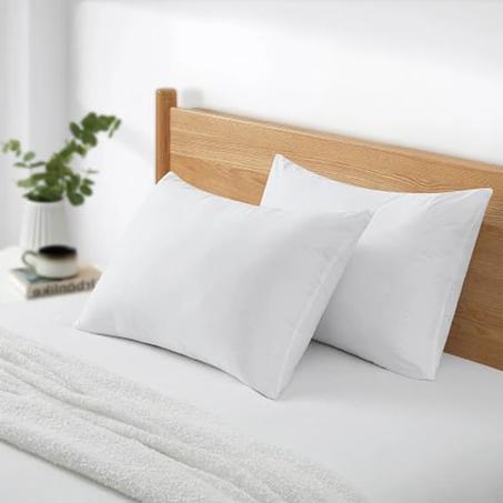 ارستوكرات وسادة ناعمة مضادة للحساسية من قطعتين - 50 × 70 سم (ابيض)، بوليستر