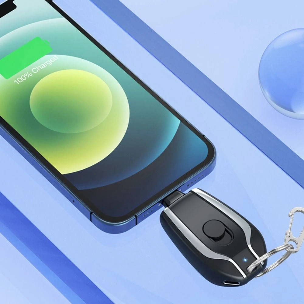 portachiavi caricabatterie di emergenza per Smartphone Android avvio automatico