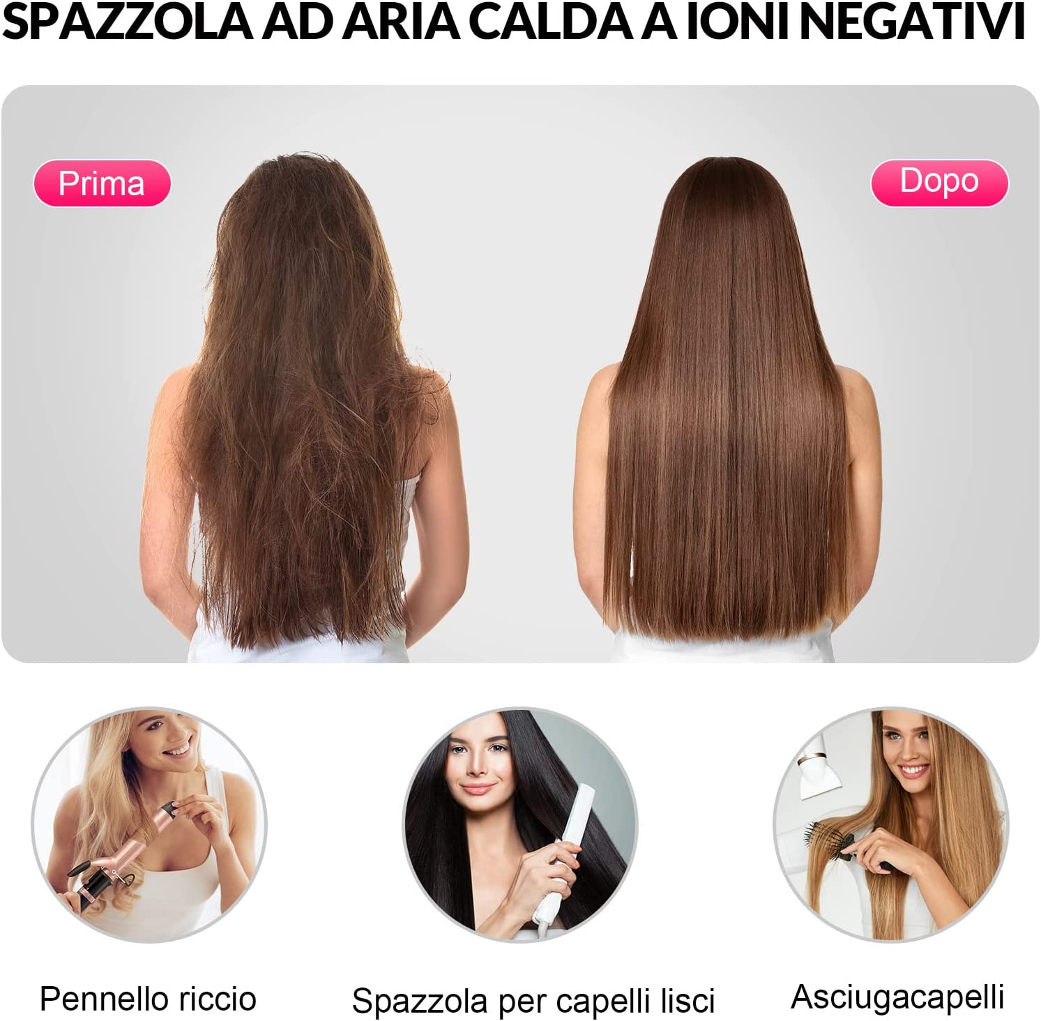 Asciugacapelli 5 in 1