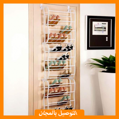 منظم وحامل أحذية قابل للتعليق خلف الباب