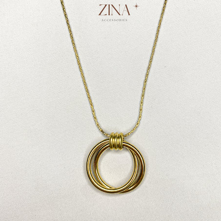 Collier Cercle Infini Doré