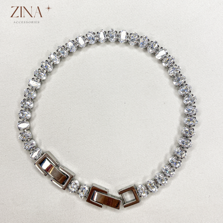 Ensemble Élégance Argentée Porte-Bonheur – Collier & Bracelet