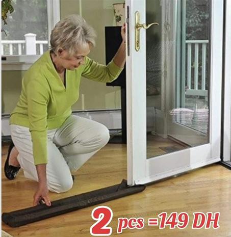 2 pièces de Joint d'étanchéité du bas de porte, bande flexible de réduction du bruit