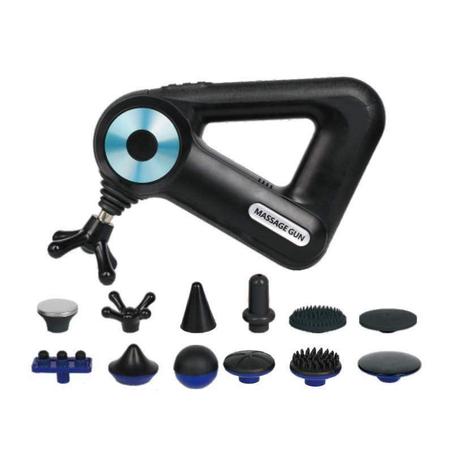 مسدس تدليك احترافي مزود بـ 12 رؤوس تدليك