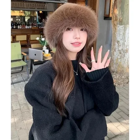 قبعة شتوية من الفرو