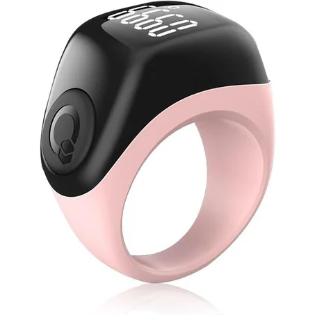 Bague Tasbih Ekebla avec 3 tailles compatibles18 mm/20 mm/22 mm Rappel de prière 5 Rappel pour Tasbeh Connexion Bluetooth