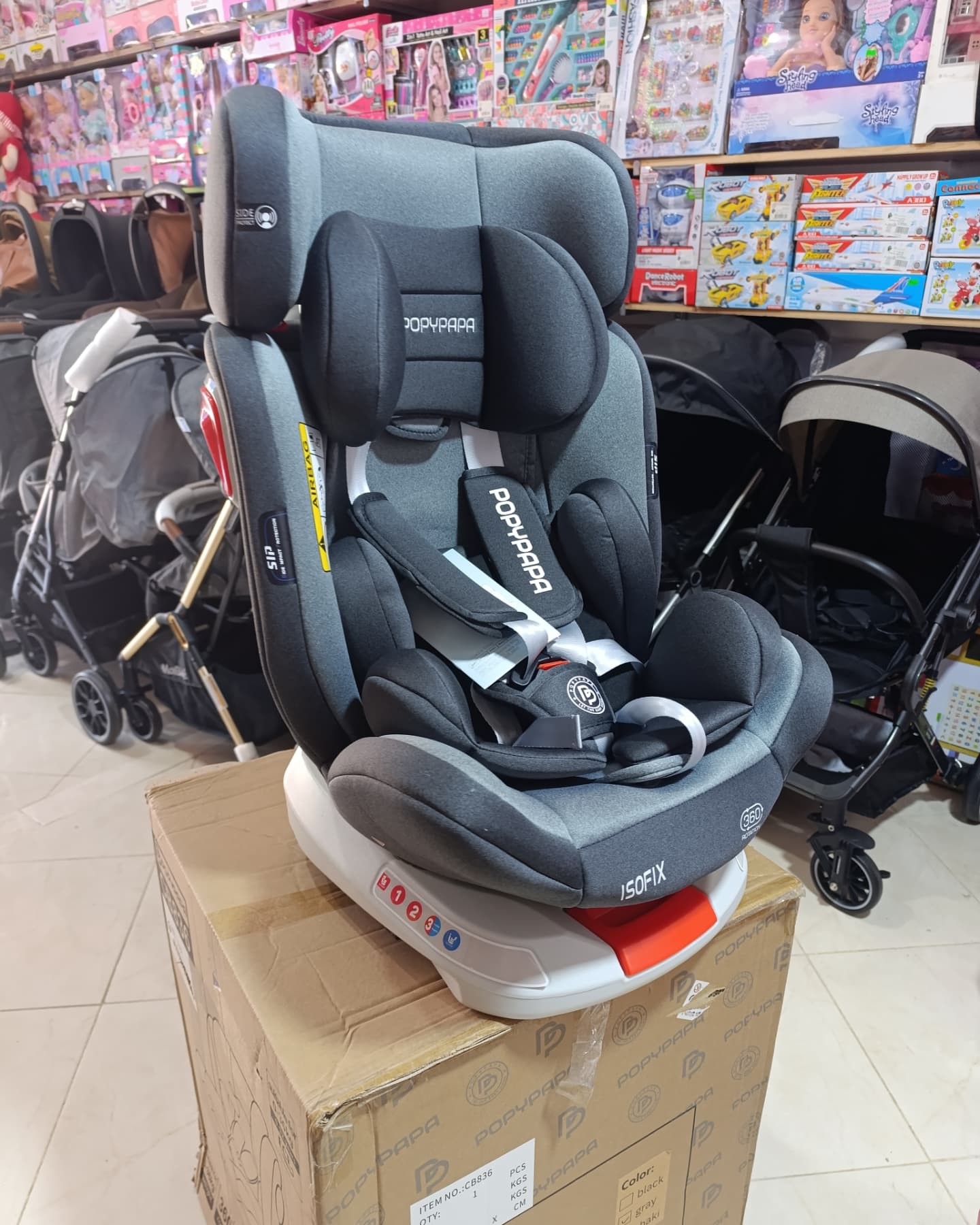 Siège Auto PopyPapa avec Isofix – De la naissance à 10 ans