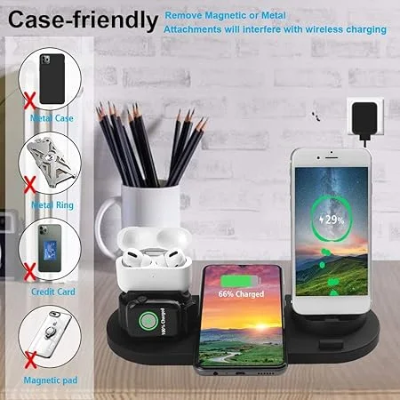 شاحن لاسلكي 6 في 1