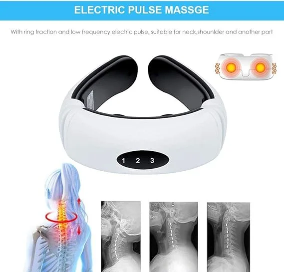 مدلك الرقبة الكهربائي بالنبض و الحرارة