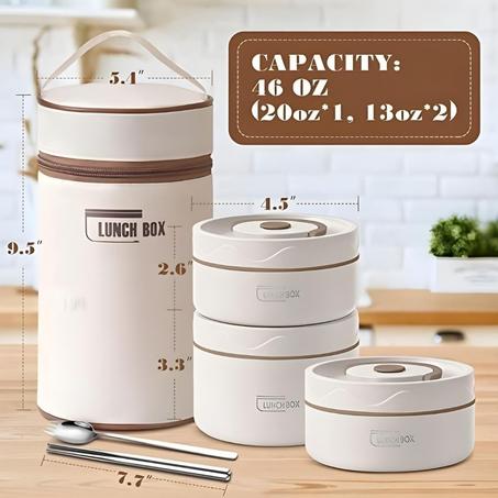 حافظة طعام حرارية 3 طبقات