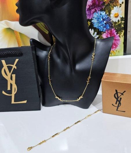 Ensemble ysl collier + gourmet avec packaging complet