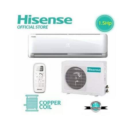 Hisense SPL 1.5hp Fast Cooling Split Unit Air Conditioner 1 year warranty Copper Condenser