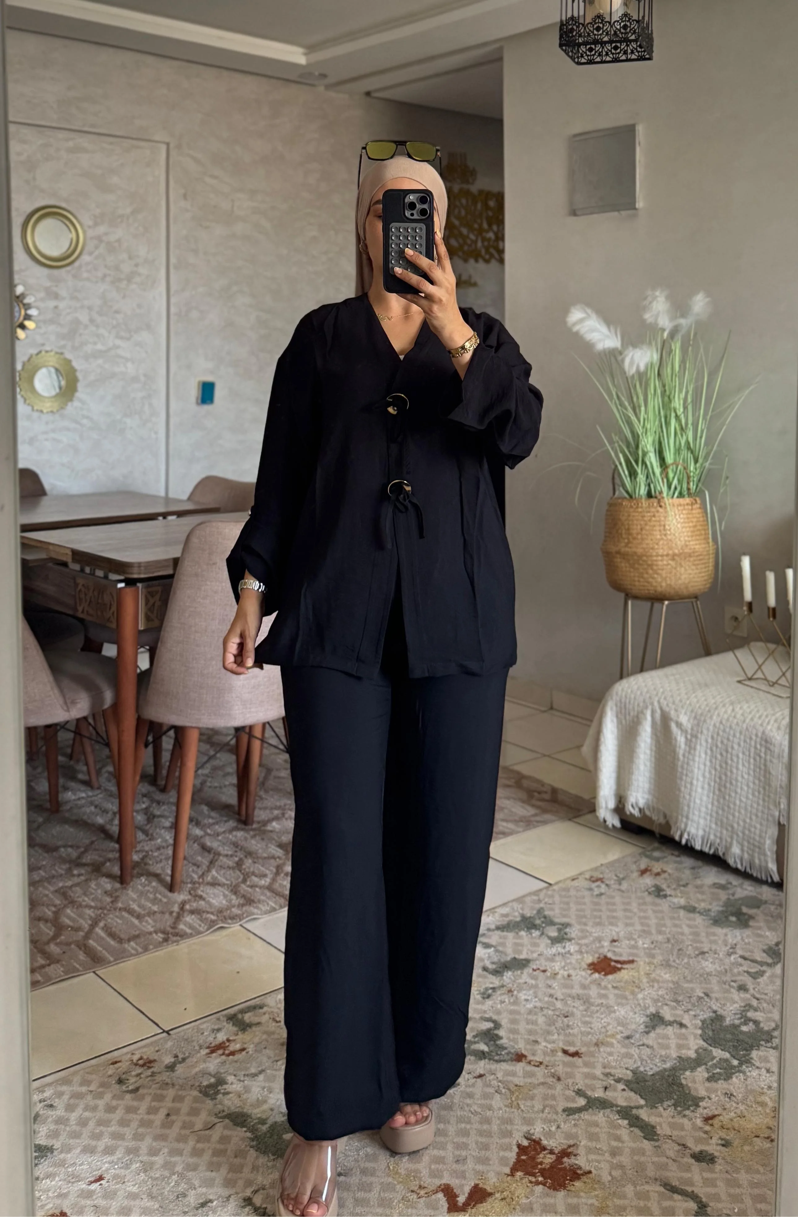 Ensemble Tendance avec Finitions Nouées