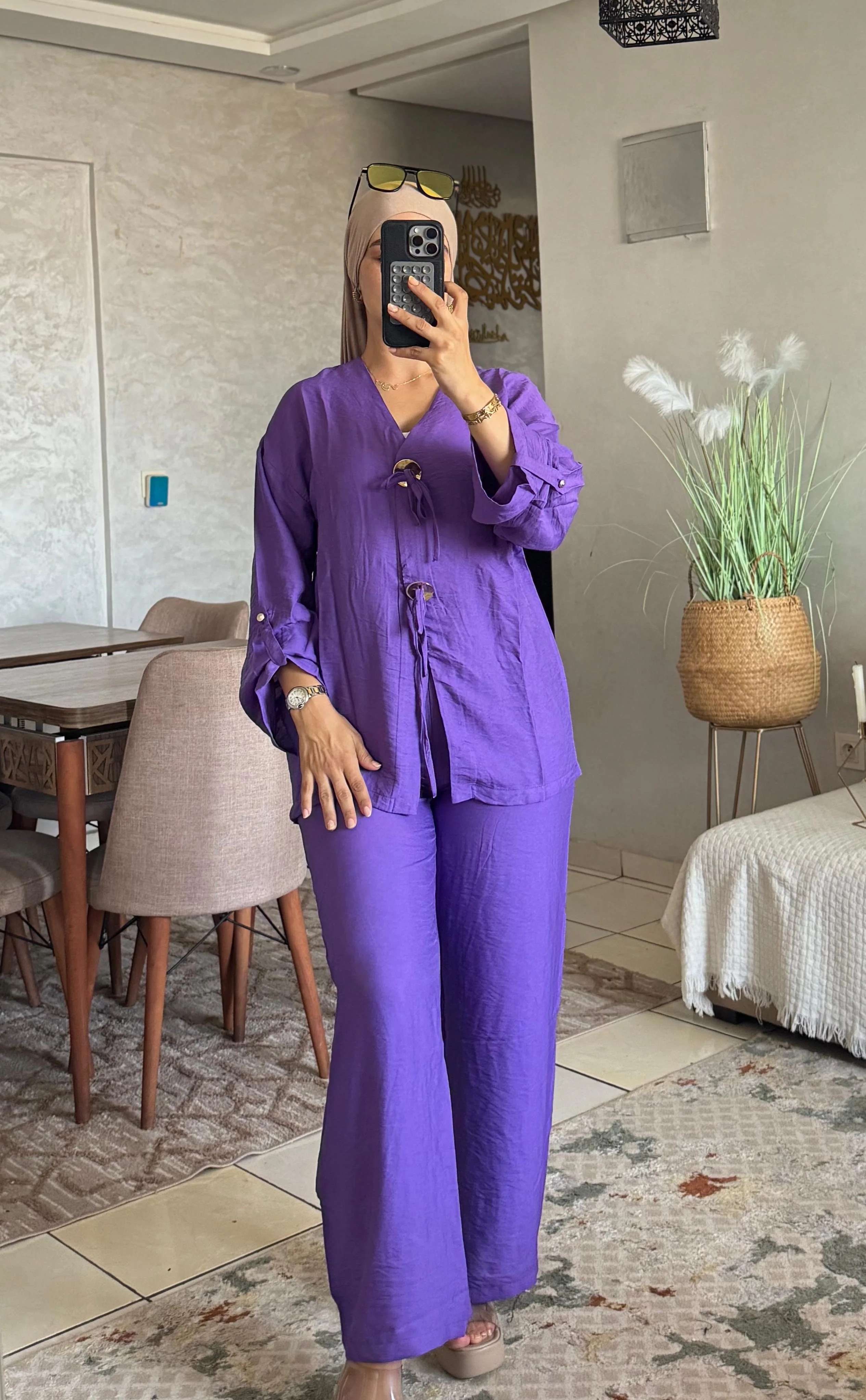 Ensemble Tendance avec Finitions Nouées