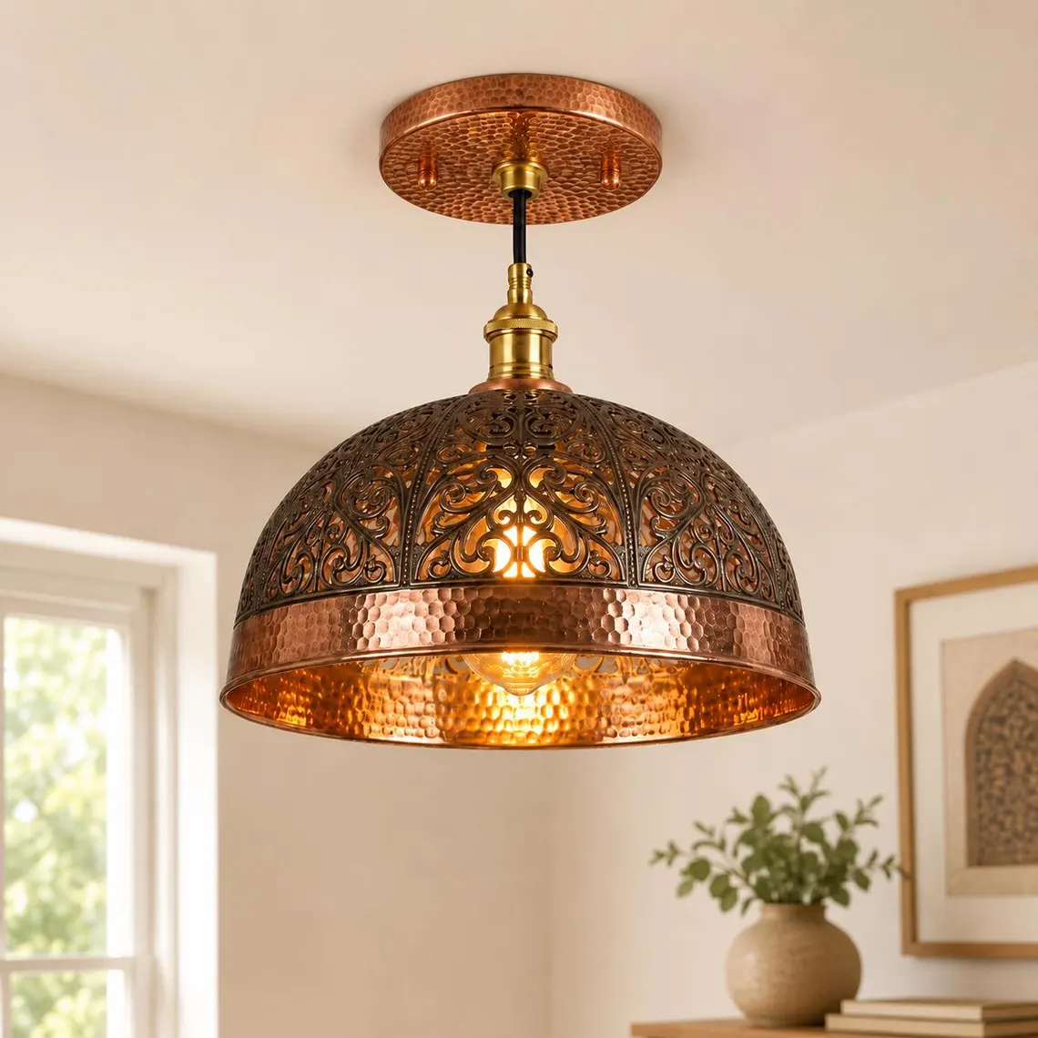 Copper Flush Mount Lights