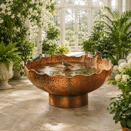 Copper Bird Bath Bowls