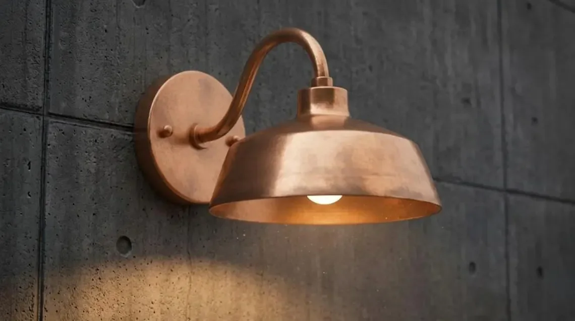 Handmade Black Patina Copper Wall Light – Hammered Copper Wall Sconce – Moroccan Wall Lamp