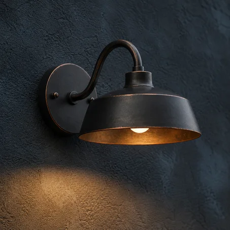 Handmade Black Patina Copper Wall Light – Hammered Copper Wall Sconce – Moroccan Wall Lamp