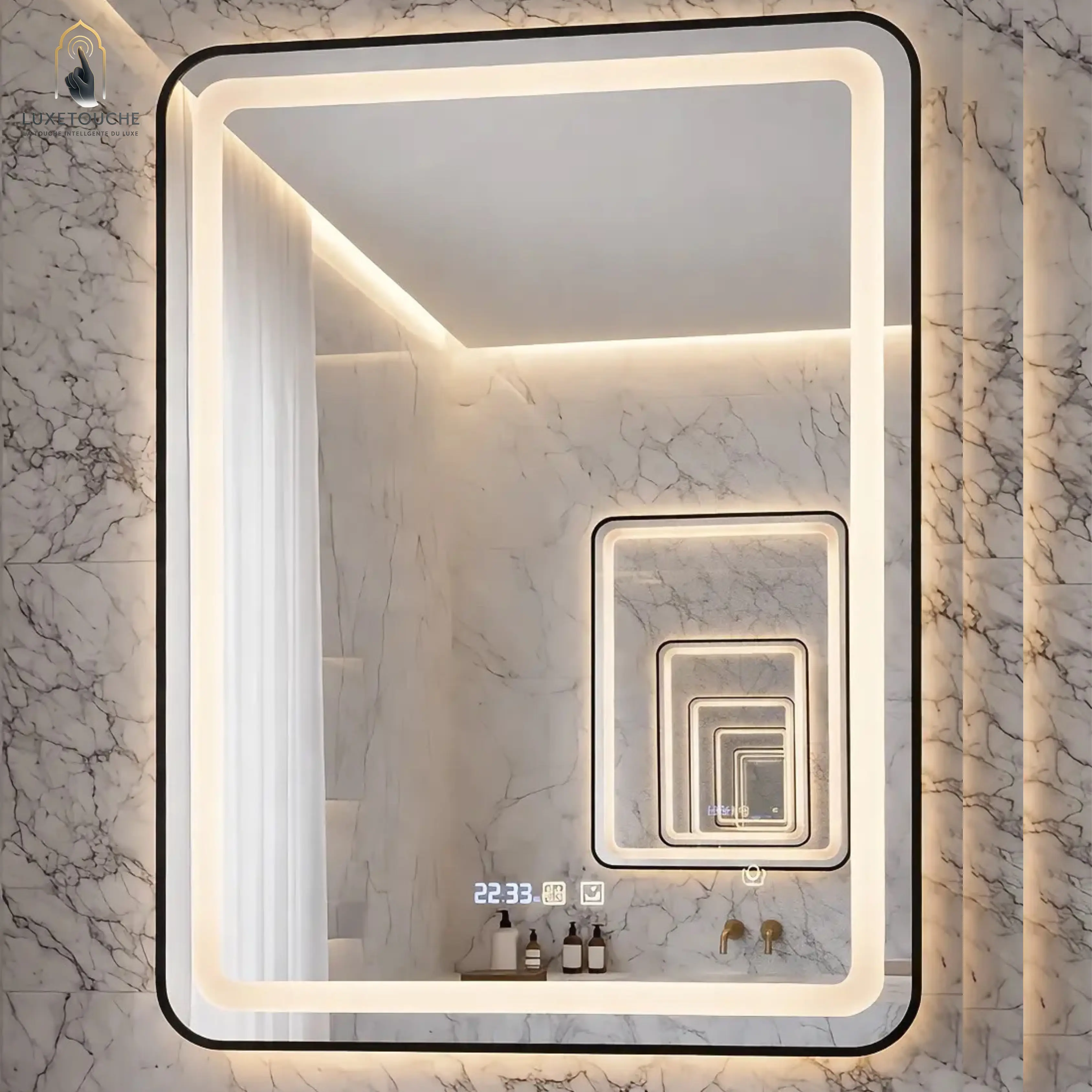 Miroir LED Sorrento Verticale – Design Italien Moderne ✨