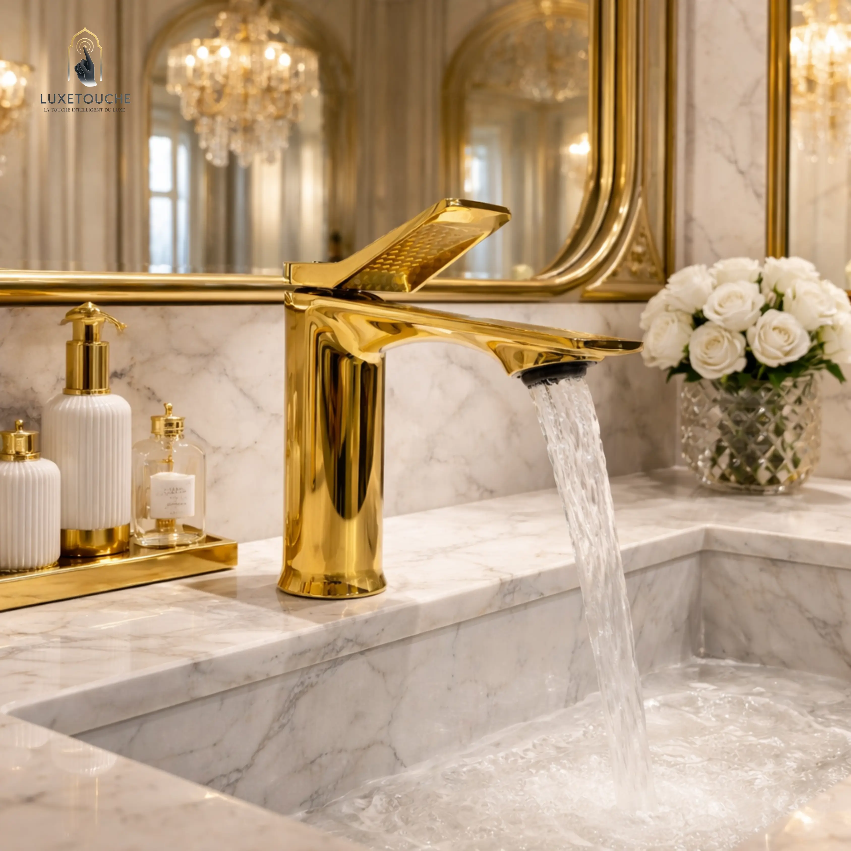 Robinet Lavabo Cascade Premium – Design Moderne & Finition Luxe