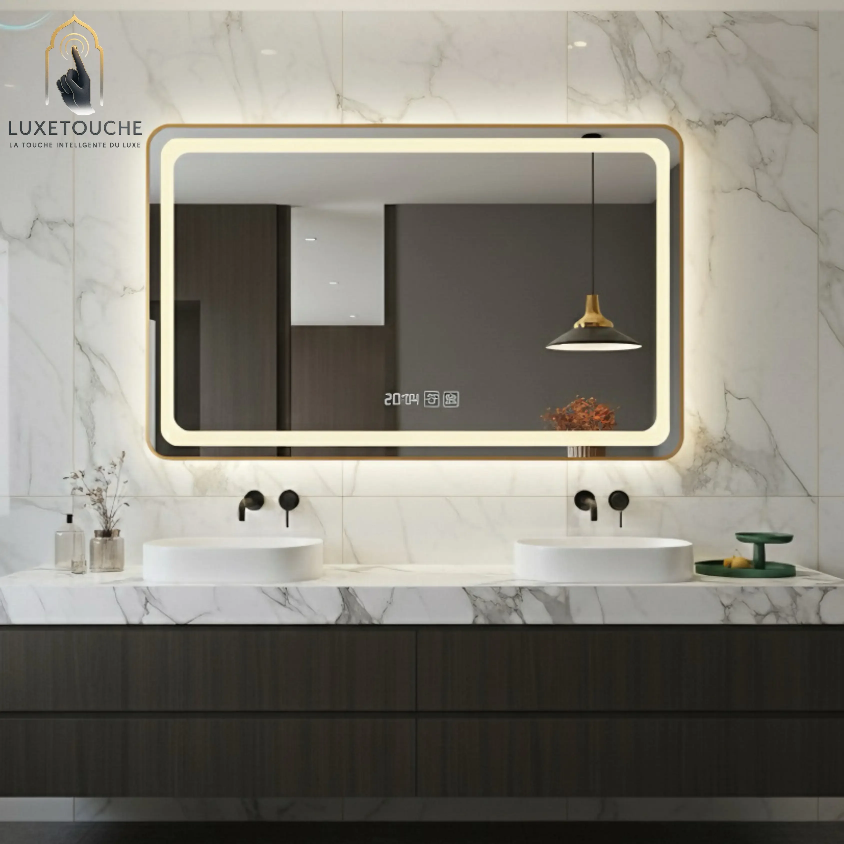 Miroir LED Sorrento Horizontal – Design Italien Moderne ✨