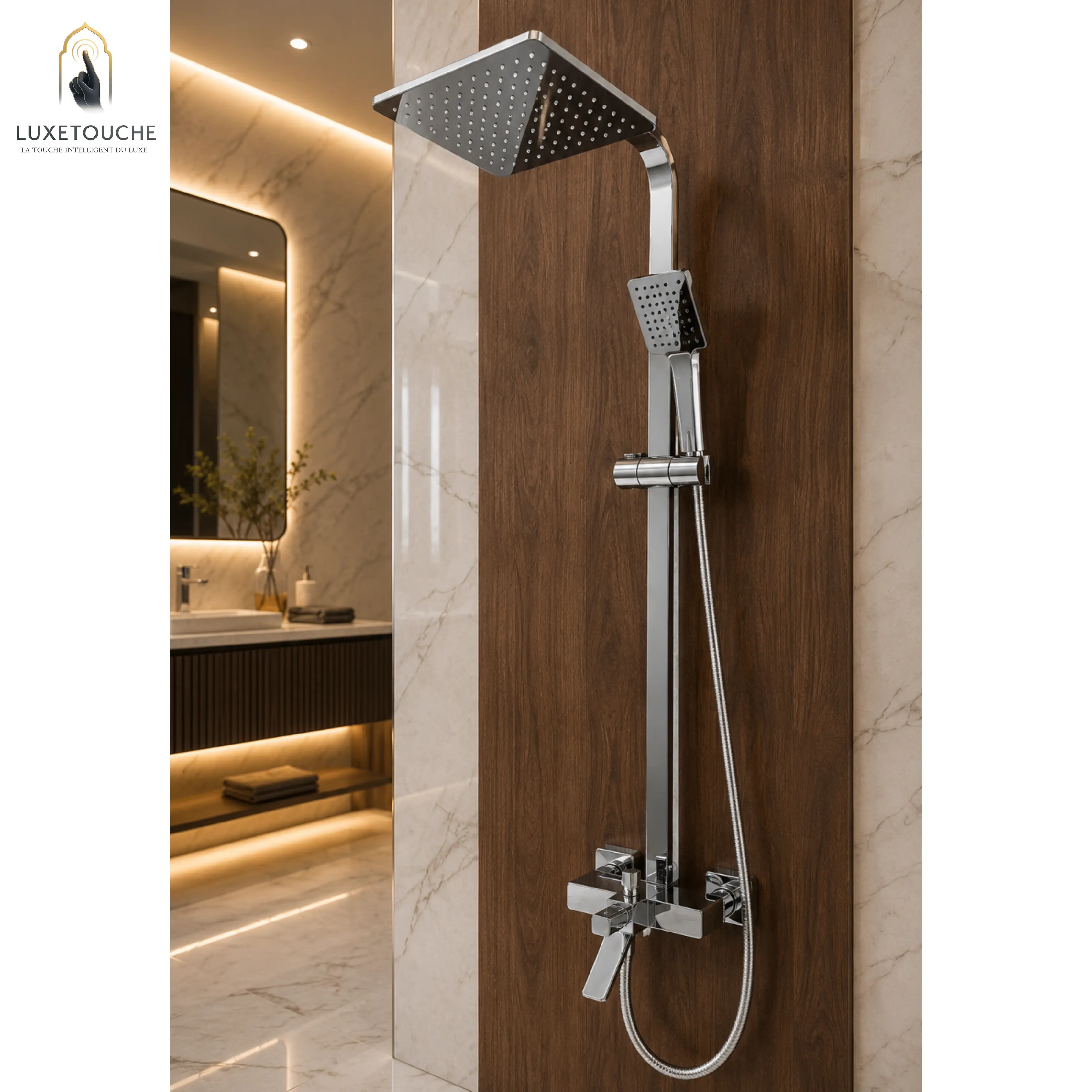 🩶 Sorrento – Colonne de Douche Premium Chrome Luxe ✨