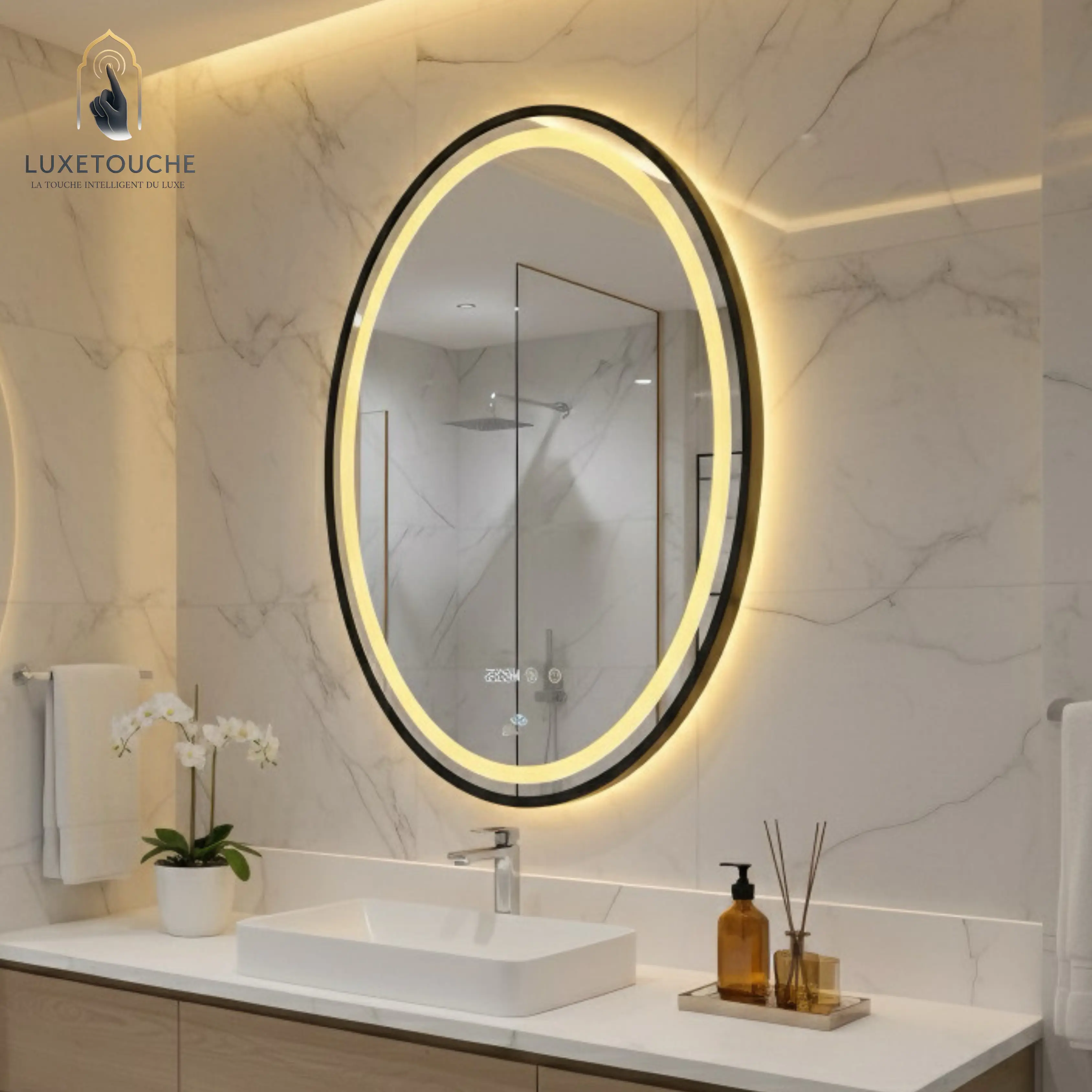 Miroir LED Sorrento Oval Spécial– Design Italien Moderne ✨