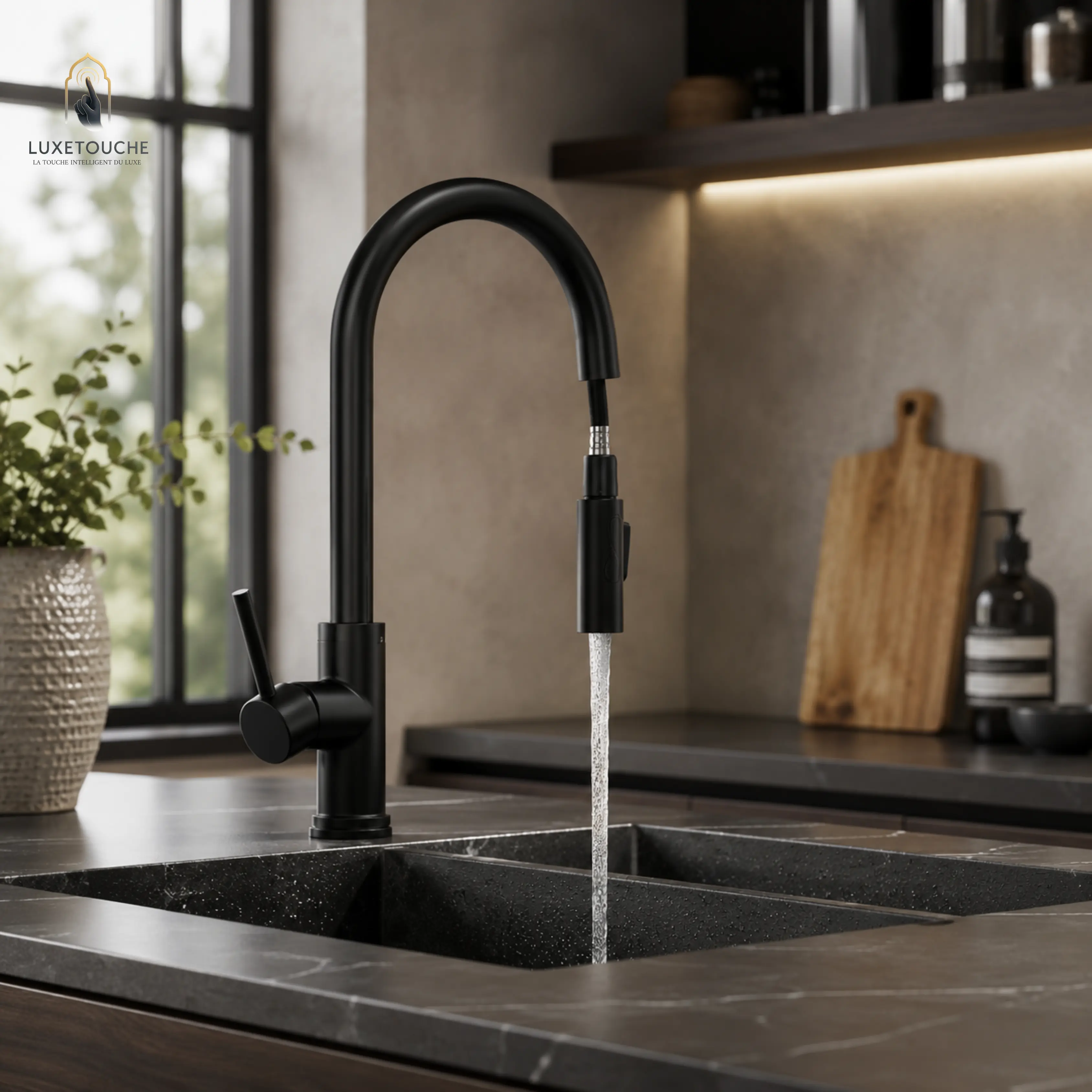 Robinet de Cuisine FlexPull Pro – Douchette Extractible Premium
